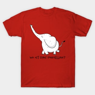 Elephant is looking for porcelain T-Shirt